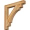 Ekena Millwork Merced Block Rough Sawn Bracket, Western Red Cedar, 4"W x 32"D x 32"H BKT04X32X32MRC05RWR - alternate 1